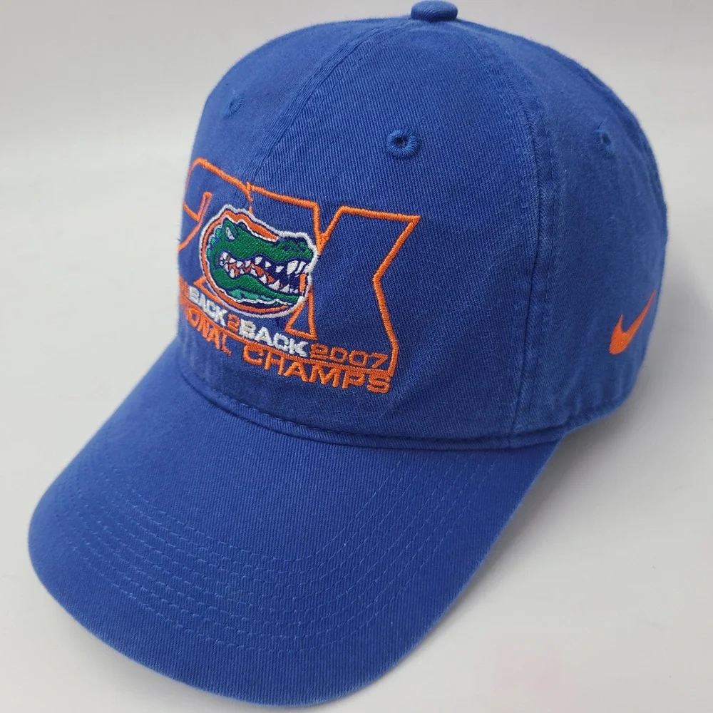Florida Gators Hat Strapback (Fits Small) Nike 2006 2007 Back to Back Champions‎